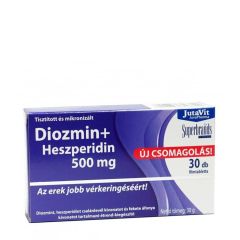 Dioszmin és heszperidin 500 mg, JutaVit Diosmin + Hesperidin 500 mg, 30 tabletta