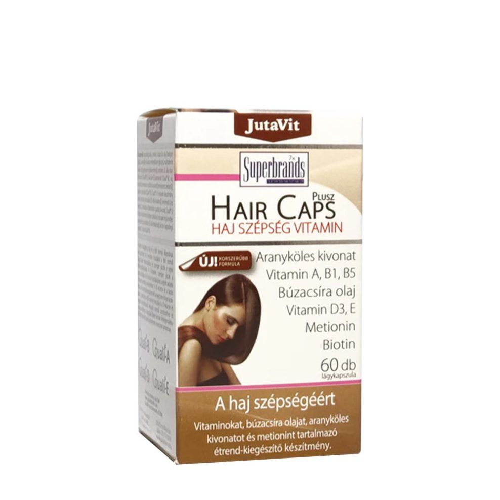 Hajvitamin kapszula, JutaVit Hair Caps Plus, 60 lágykapszula