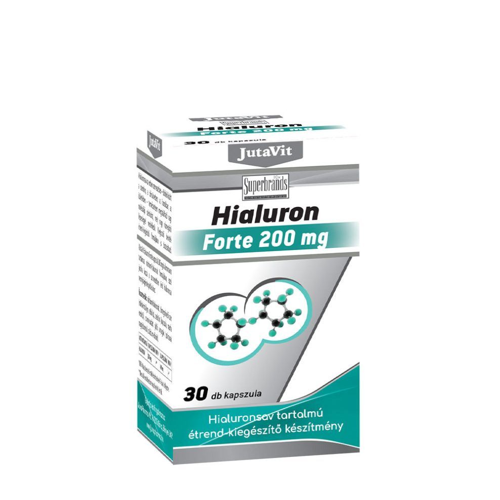 Hialuronsav 200 mg, JutaVit Hialuron Forte 200mg, 30 tabletta