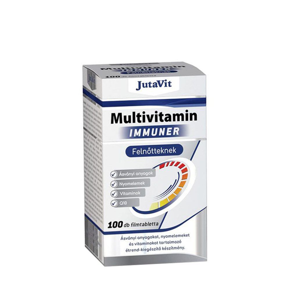 Felnőtt multivitamin, JutaVit Multivitamin Immuner tablets For Adults, 100 tabletta