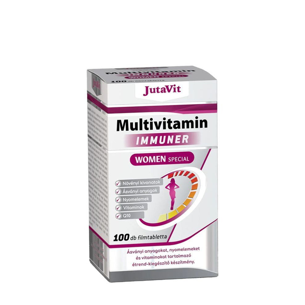 Női multivitamin, JutaVit Multivitamin Immuner Women Special, 100 tabletta