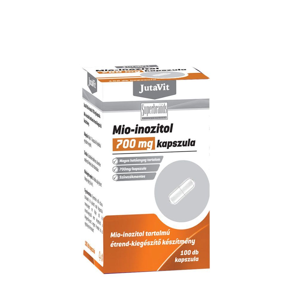Myo-inozitol, JutaVit Myo-Inositol, 100 kapszula