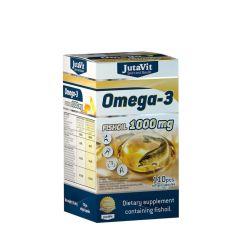 Halolaj 1000 mg, JutaVit Omega-3 Fish Oil 1000 mg, 110 lágykapszula