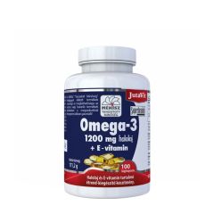 Halolaj 1200 mg, JutaVit Omega-3 Fish Oil 1200 mg, 100 lágykapszula