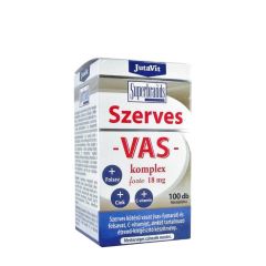 Vas-komplex 18 mg, JutaVit Organic Iron Complex Forte 18 mg tablet, 100 tabletta