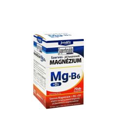 Magnézium B6- és D3-vitaminnal, JutaVit Organic Magnesium + B6 + D3 tablet, 70 tabletta