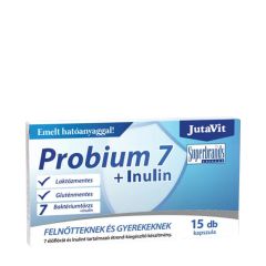 Probiotikum inulinnal, JutaVit Probium 7 + Inulin, 15 kapszula