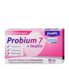 Probiotikum inulinnal, JutaVit Probium 7 + Inulin, 30 kapszula