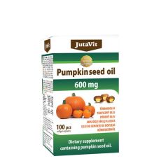 Tökmagolaj 600 mg, JutaVit Pumpkin Seed Oil 600 mg, 100 lágykapszula