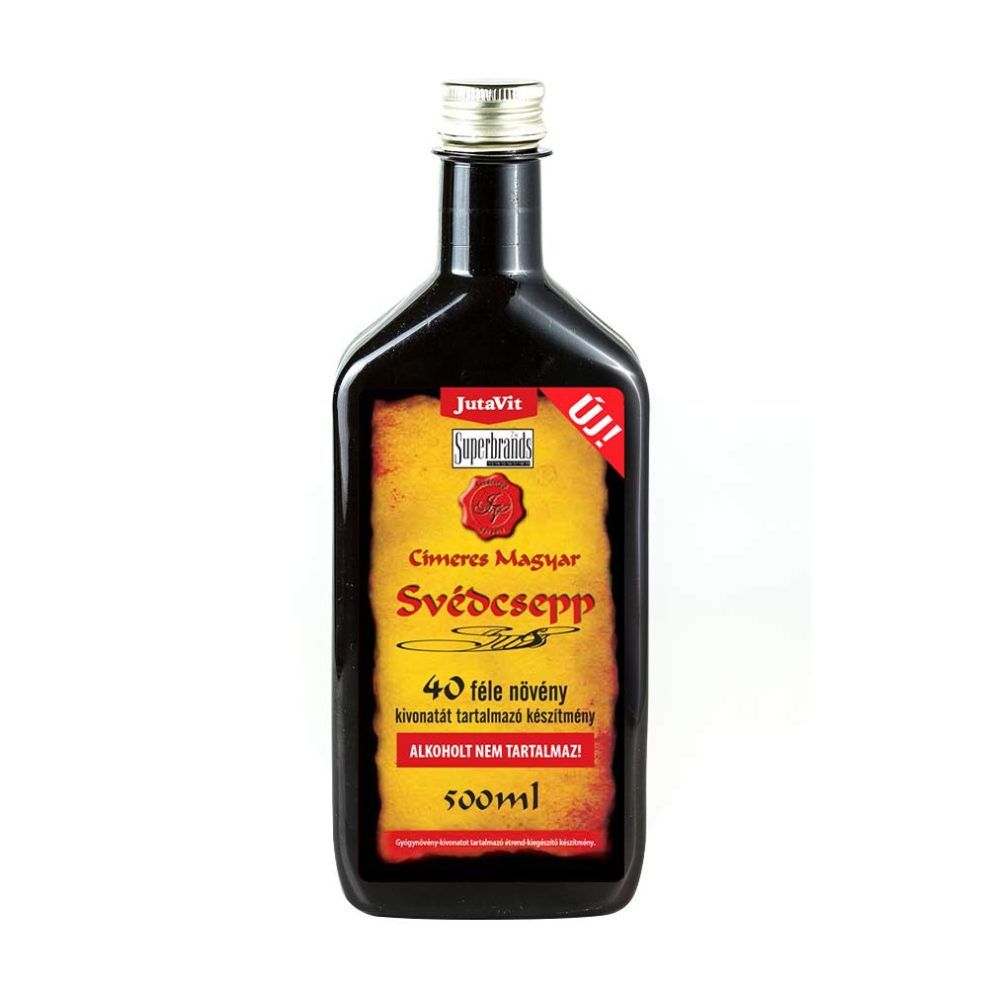 Svédkeserű gyógynövénylikőr, JutaVit Swedish Bitters, 500 ml