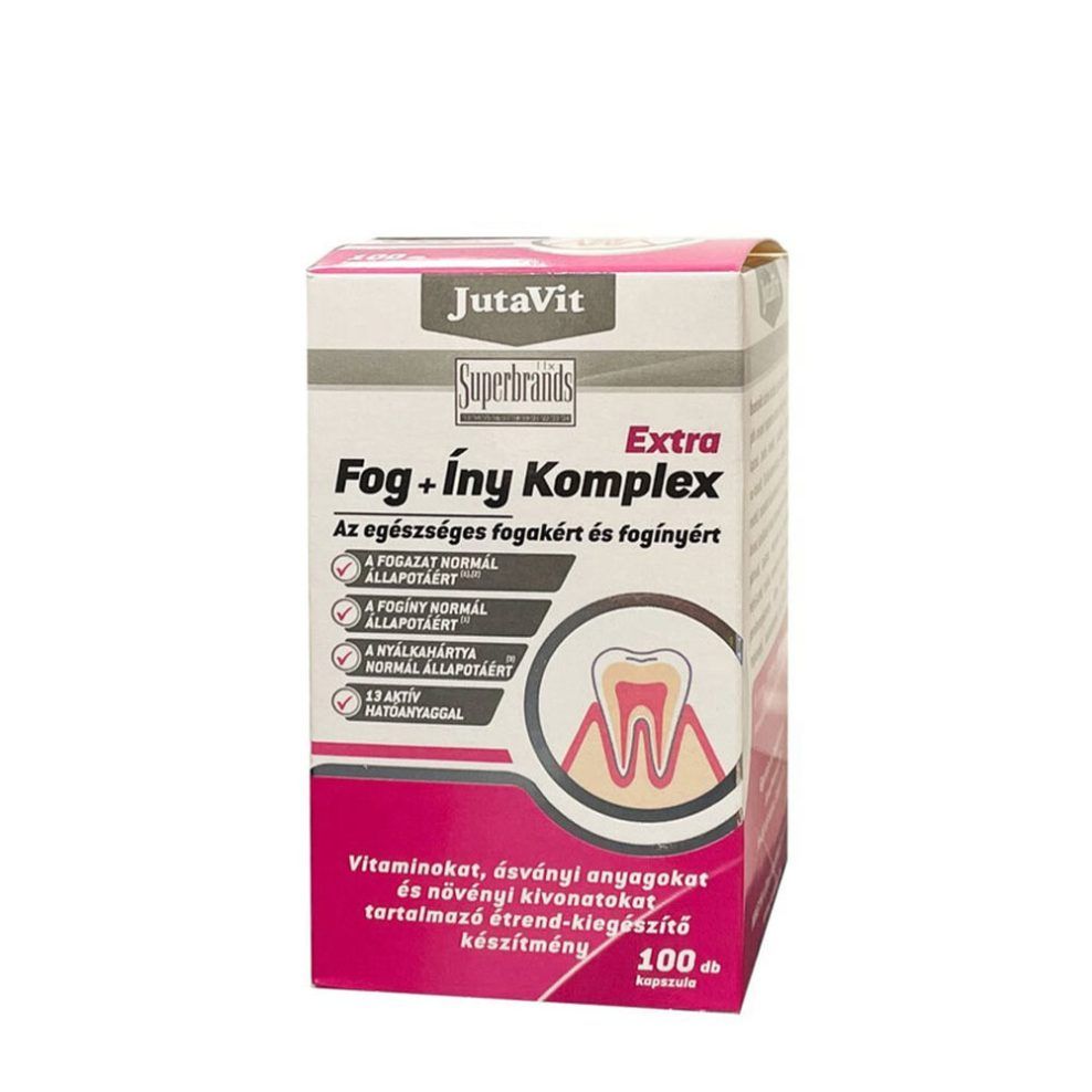 Fog- és ínykomplex, JutaVit Tooth + Gum Complex, 100 kapszula