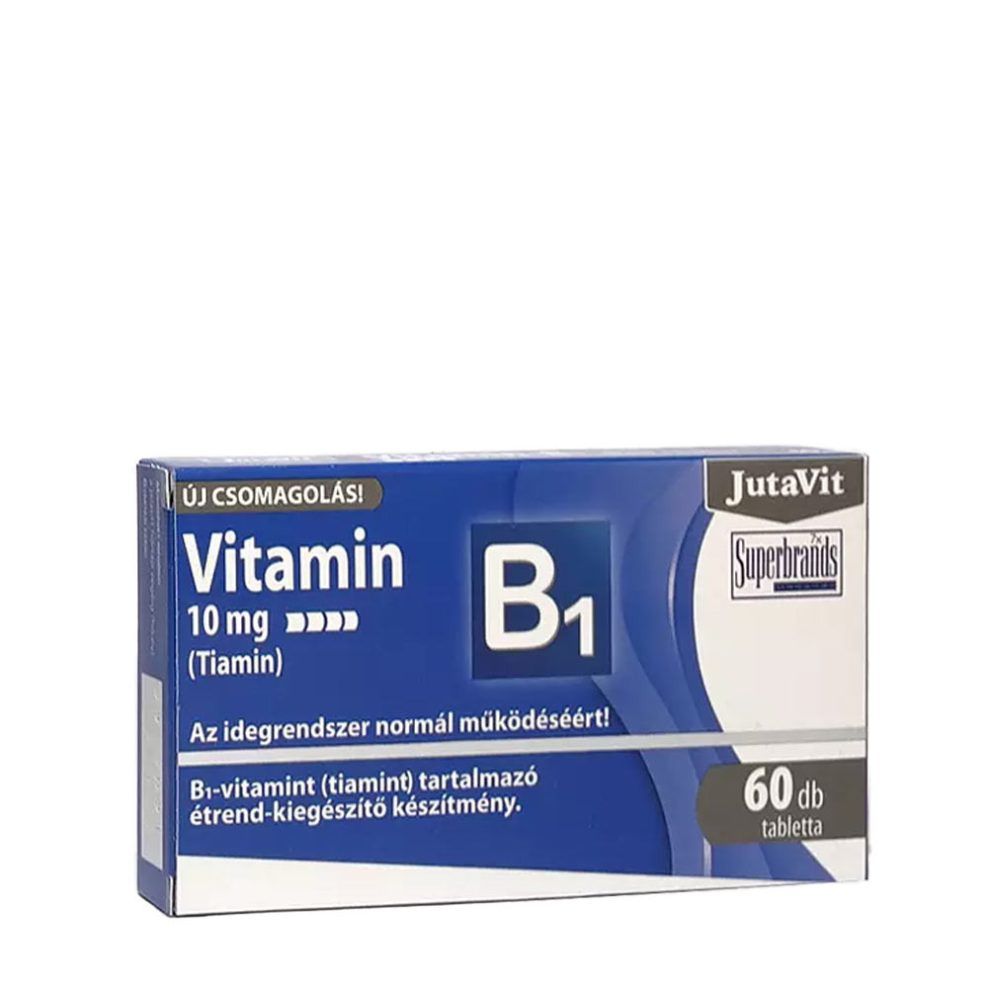 B1-vitamin 10 mg, JutaVit Vitamin B1 10 mg, 60 tabletta