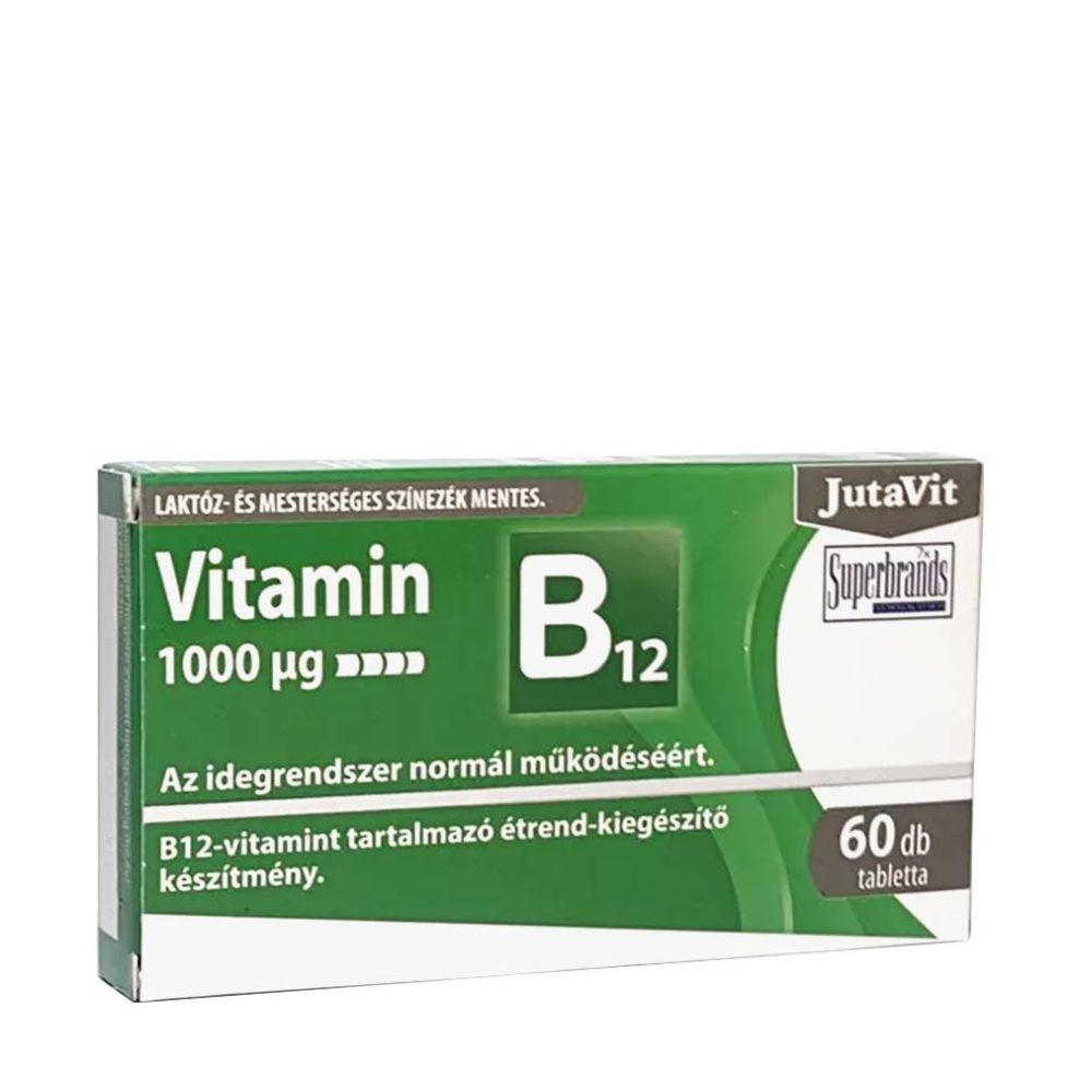 B12-vitamin 1000 mcg, JutaVit Vitamin B12 1000 mcg, 60 tabletta