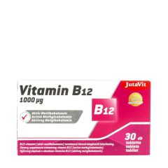 Aktív B12-vitamin metilkobalamin, JutaVit Vitamin B12 Active Methylcobalamin, 30 tabletta