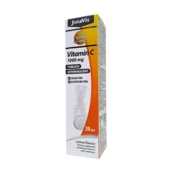 C-vitamin 1000 mg pezsgőtabletta, JutaVit Vitamin C 1000 mg effervescent tablet, 20 pezsgőtabletta, citrom íz