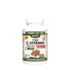 C-vitamin 500 mg D3-vitaminnal és cinkkel, JutaVit Vitamin C 500 mg + D3 + Zinc tablet, 100 tabletta