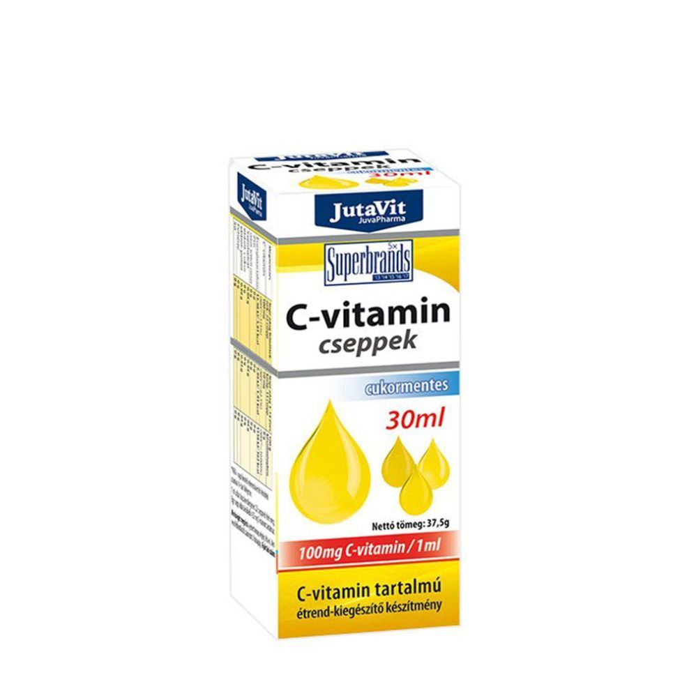 C-vitamin cseppek, JutaVit Vitamin C Drops, 30 ml