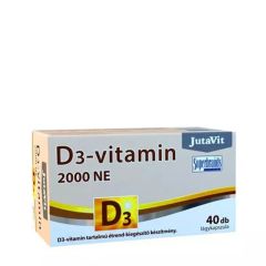 D3-vitamin 2000 NE, JutaVit Vitamin D3 2000 IU, 40 lágykapszula