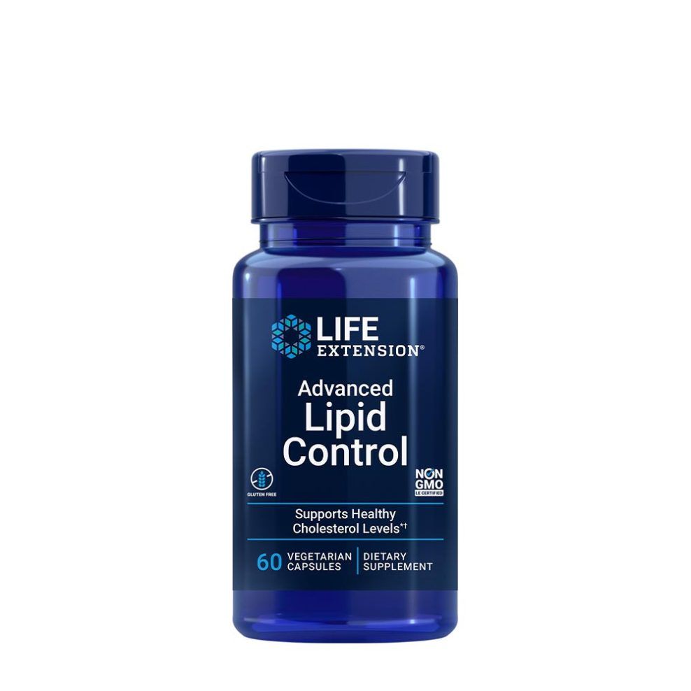Lipidanyagcsere-támogató formula, Life Extension Advanced Lipid Control, 60 kapszula