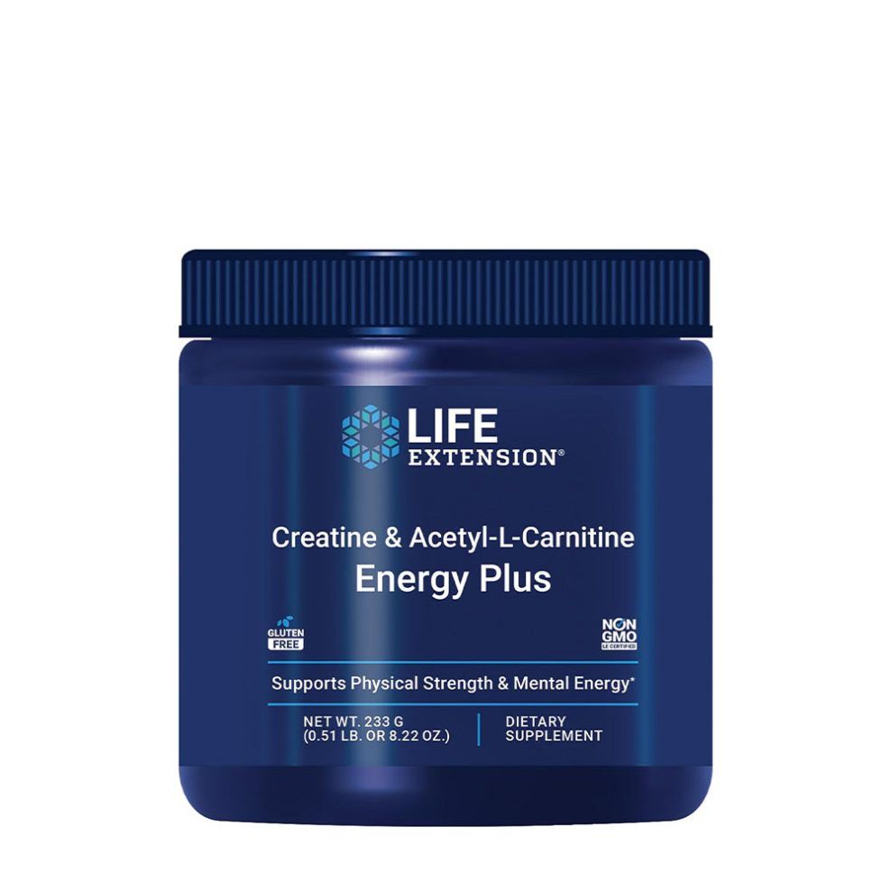 Kreatin acetil-L-karnitinnel, Life Extension Creatine & Acetyl-L-Carnitine Energy Plus, 233 g