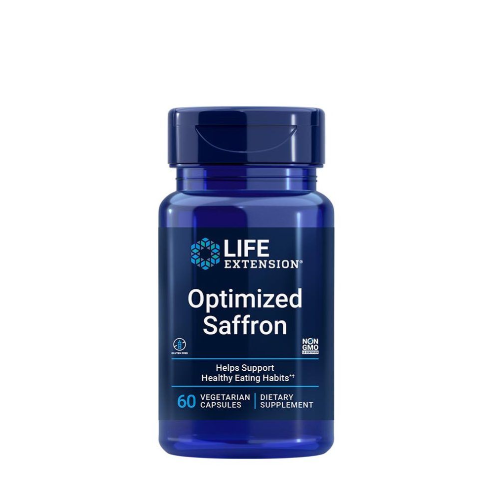 Sáfránykivonat, Life Extension Optimized Saffron, 60 kapszula