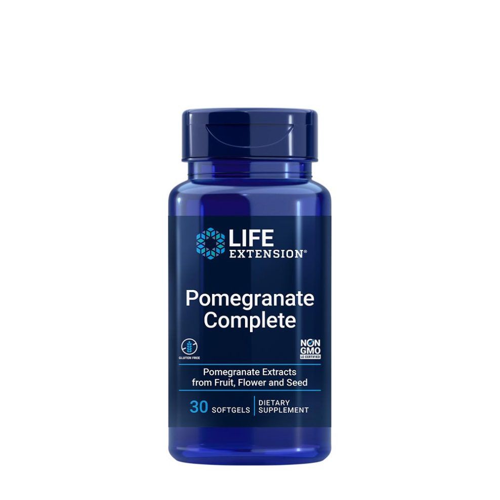 Gránátalma-kivonat, Life Extension Pomegranate Complete, 30 lágykapszula