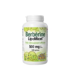 Berberin, Natural Factors Berberine LipoMicel Matrix, 120 lágykapszula