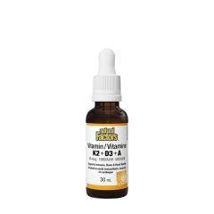 K2-, D3- és A-vitamin 50 µg/1000 NE/500 NE, Natural Factors K2+D3+A 50 mcg/1000 IU/500 IU, 30 ml