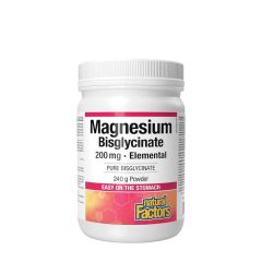 Magnézium-biszglicinát 200 mg, Natural Factors Magnesium Bisglycinate Pure 200 mg, 240 g