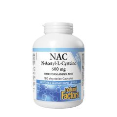 N-acetil-L-cisztein 600 mg, Natural Factors N-Acetyl-L-Cysteine Amino Acid (NAC) 600 mg, 180 kapszula