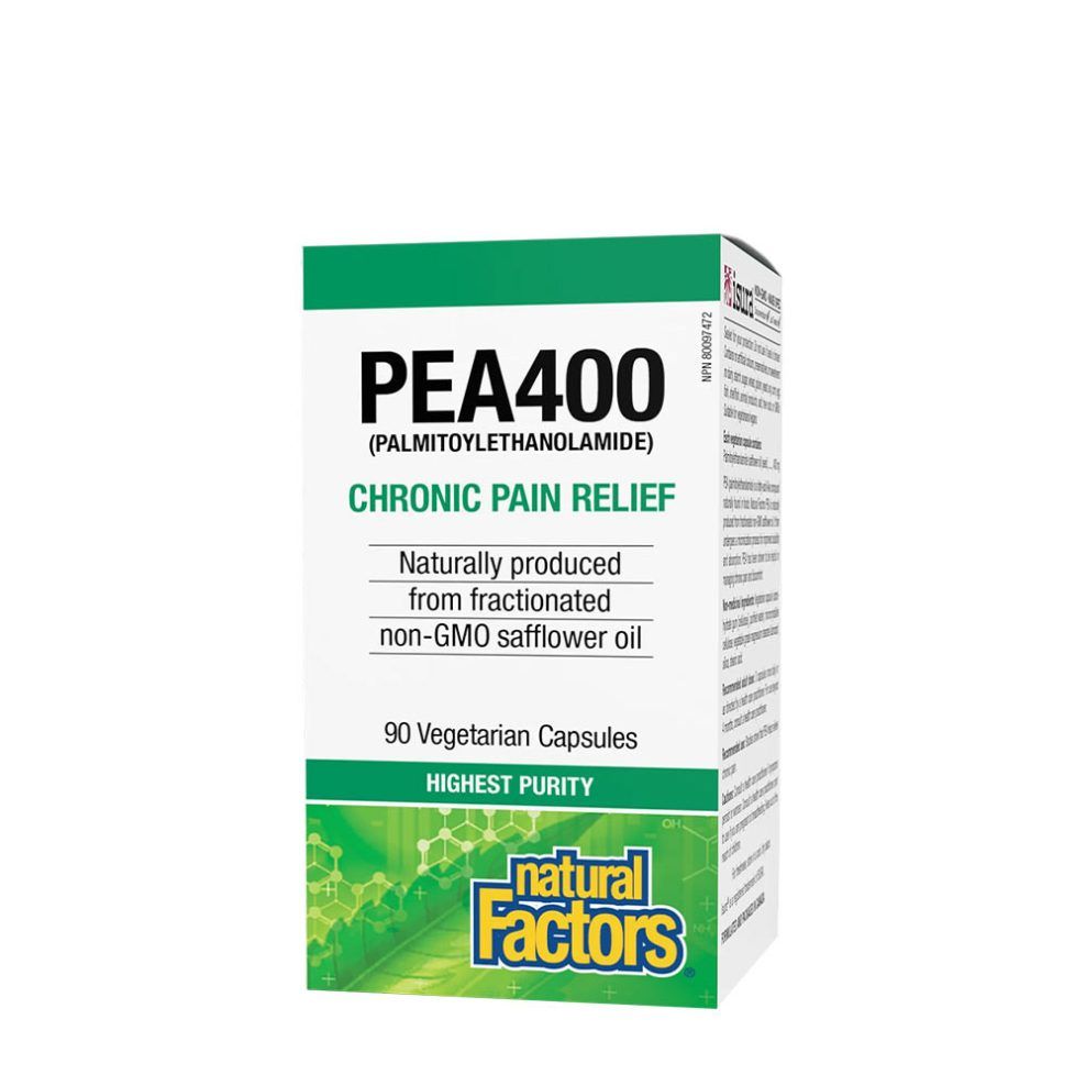Palmitoil-etanolamid 400 mg, Natural Factors PEA400 Palmitoylethanolamide, 90 kapszula