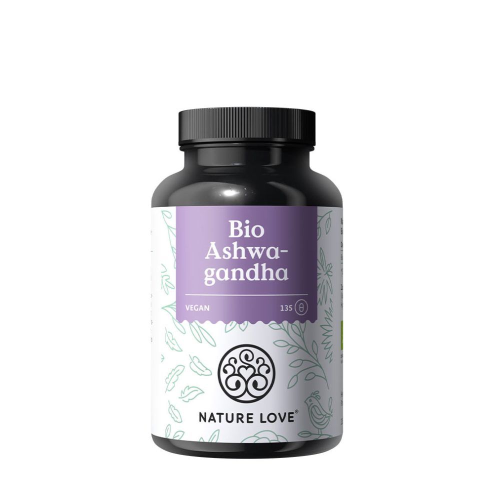 Ashwagandha kivonat, Nature Love Bio Ashwagandha, 135 kapszula