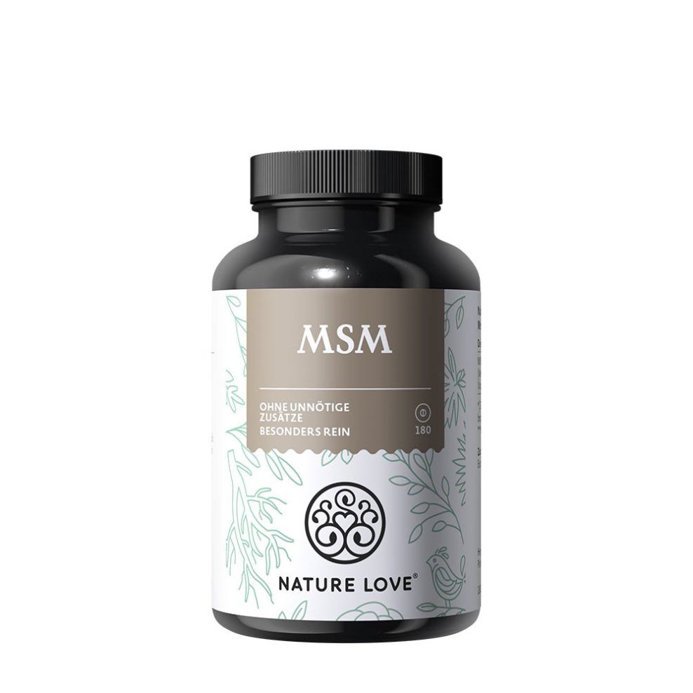 MSM C-vitaminnal, Nature Love MSM with Vitamin C, 180 tabletta