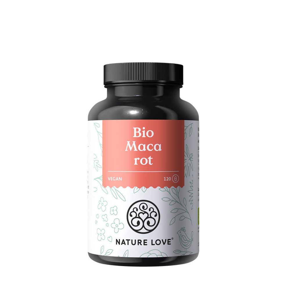 Bio vörös maca, Nature Love Organic Red Maca, 120 kapszula