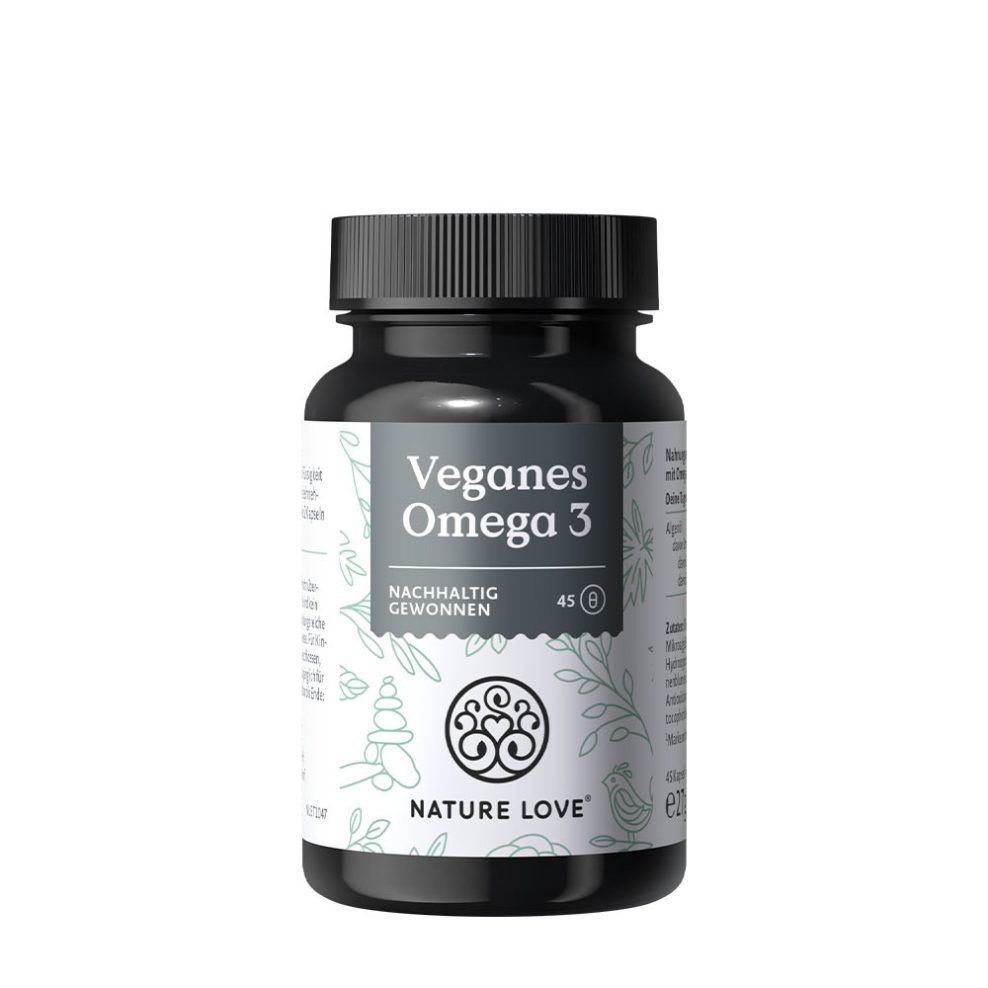 Vegán omega-3, Nature Love Vegan Omega-3, 45 kapszula