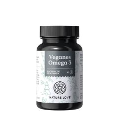 Vegán omega-3, Nature Love Vegan Omega-3, 45 kapszula