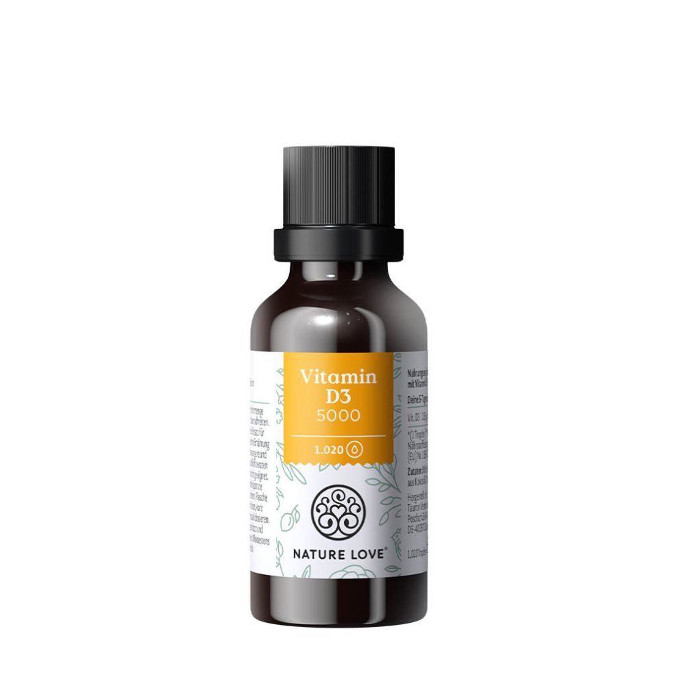 D3-vitamin 5000 NE, Nature Love Vitamin D3 5000 IU, 30 ml