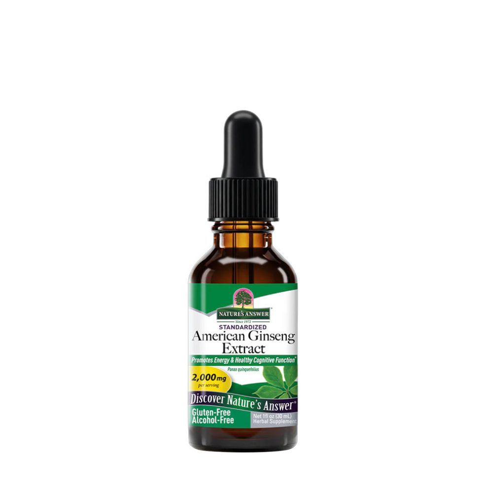 Amerikai ginzeng kivonat, Nature's Answer American Ginseng Extract, 30 ml