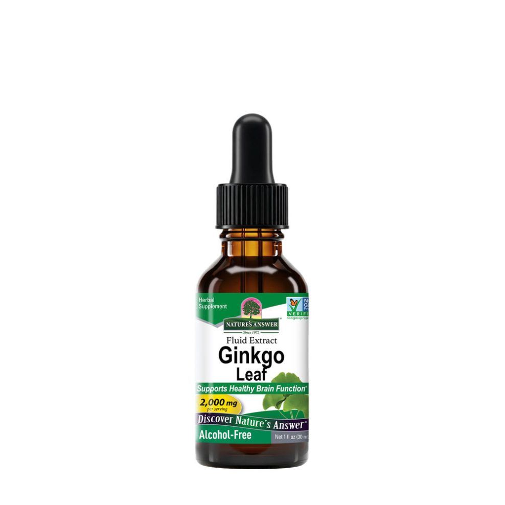 Ginkgo levélkivonat, Nature's Answer Ginkgo Leaf Extract, 30 ml