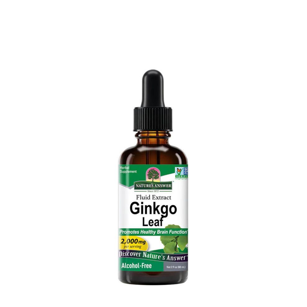 Ginkgo levélkivonat, Nature's Answer Ginkgo Leaf Extract, 60 ml