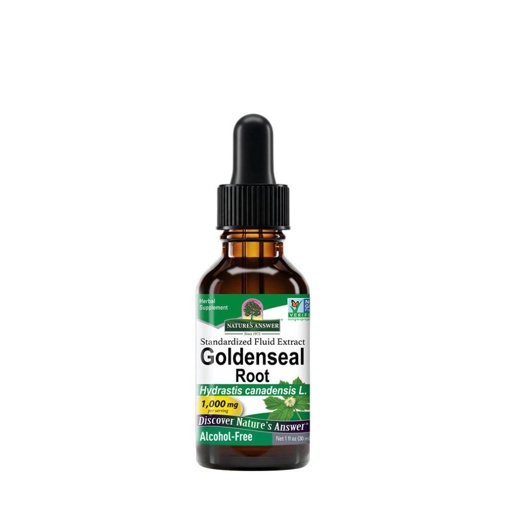 Kanadai aranygyökér kivonat, Nature's Answer Goldenseal Extract, 30 ml