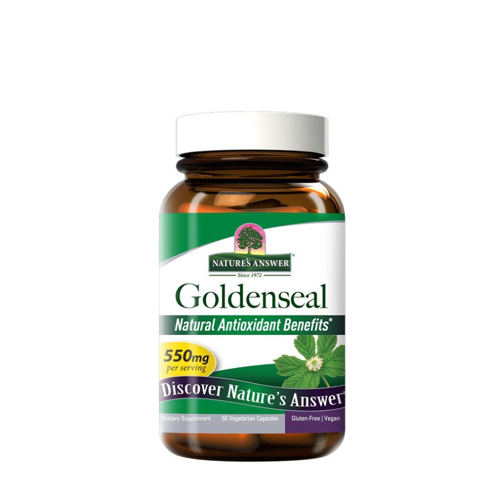 Kanadai aranygyökér gyökér, Nature's Answer Goldenseal Root, 50 kapszula