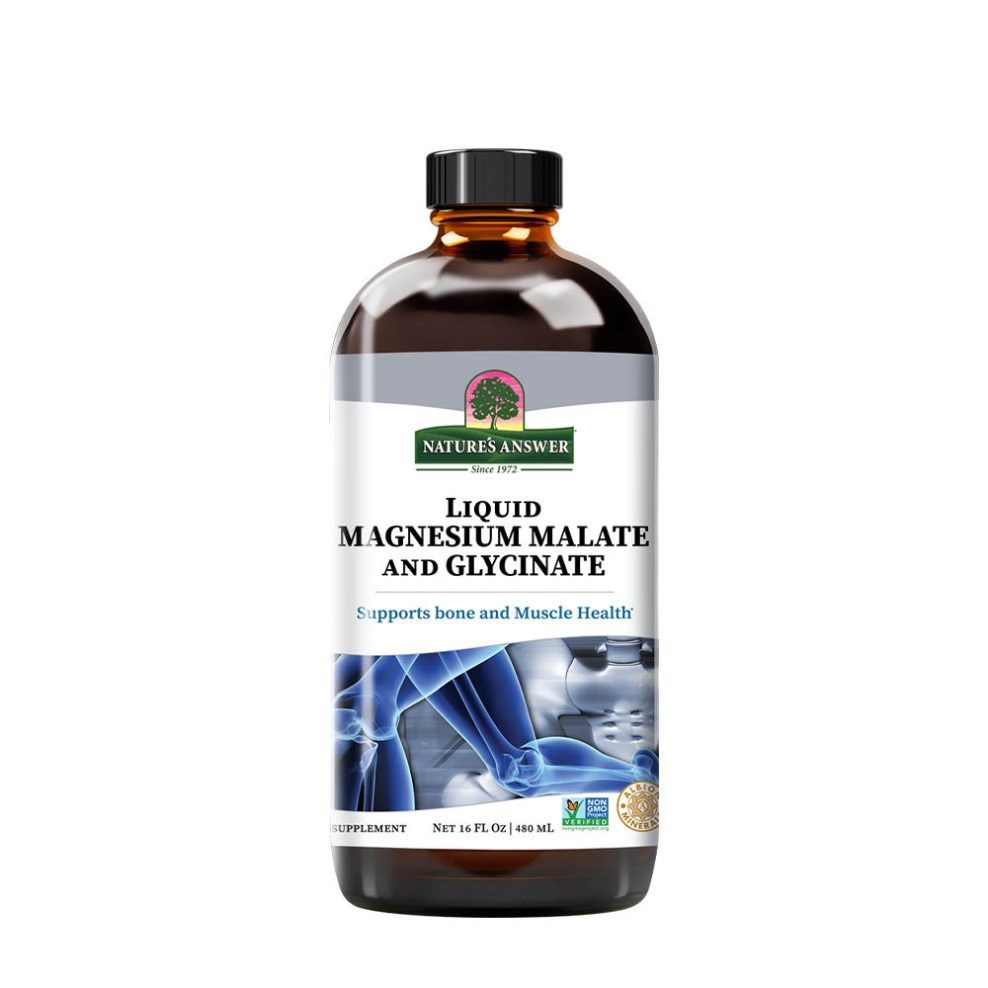 Magnézium-glicinát, Nature's Answer Magnesium Glycinate, 480 ml