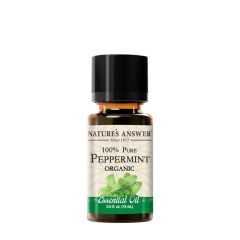 Bio borsmenta illóolaj, Nature's Answer Organic Peppermint, 15 ml