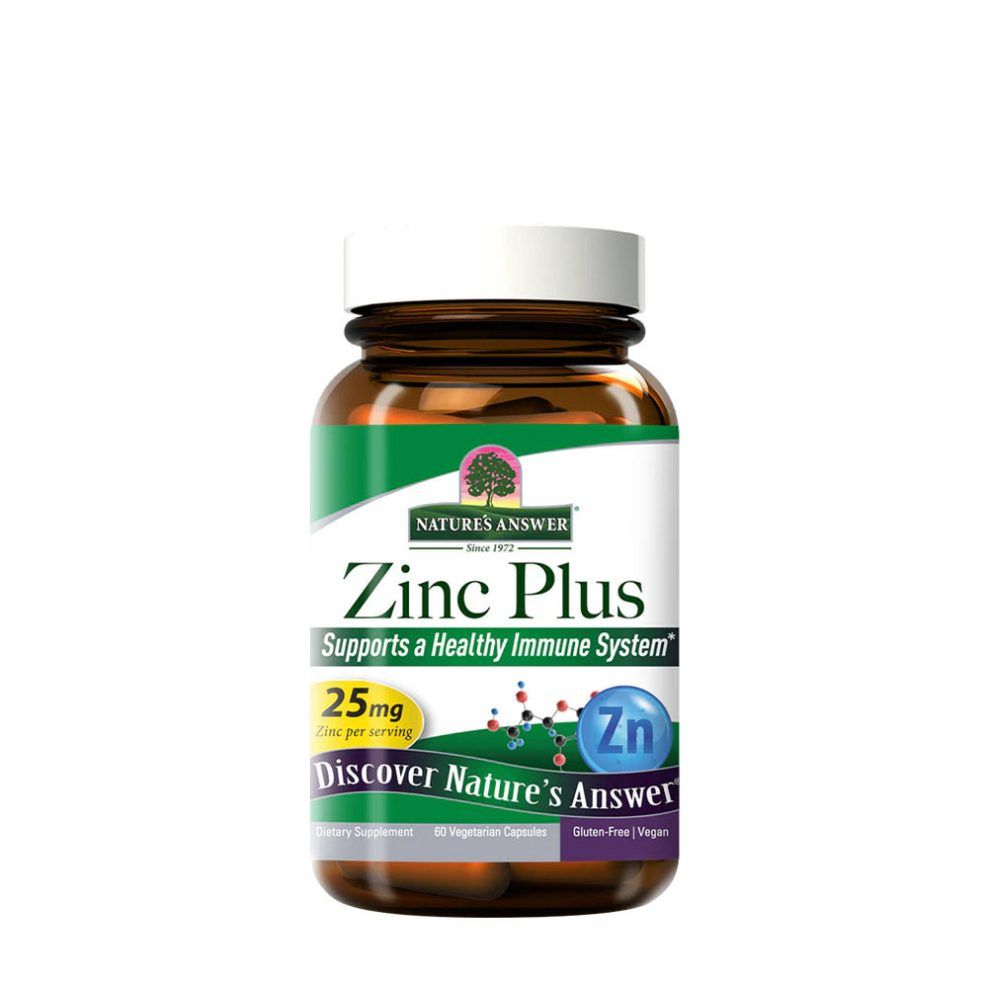 Cink komplex, Nature's Answer Zinc Plus, 60 kapszula