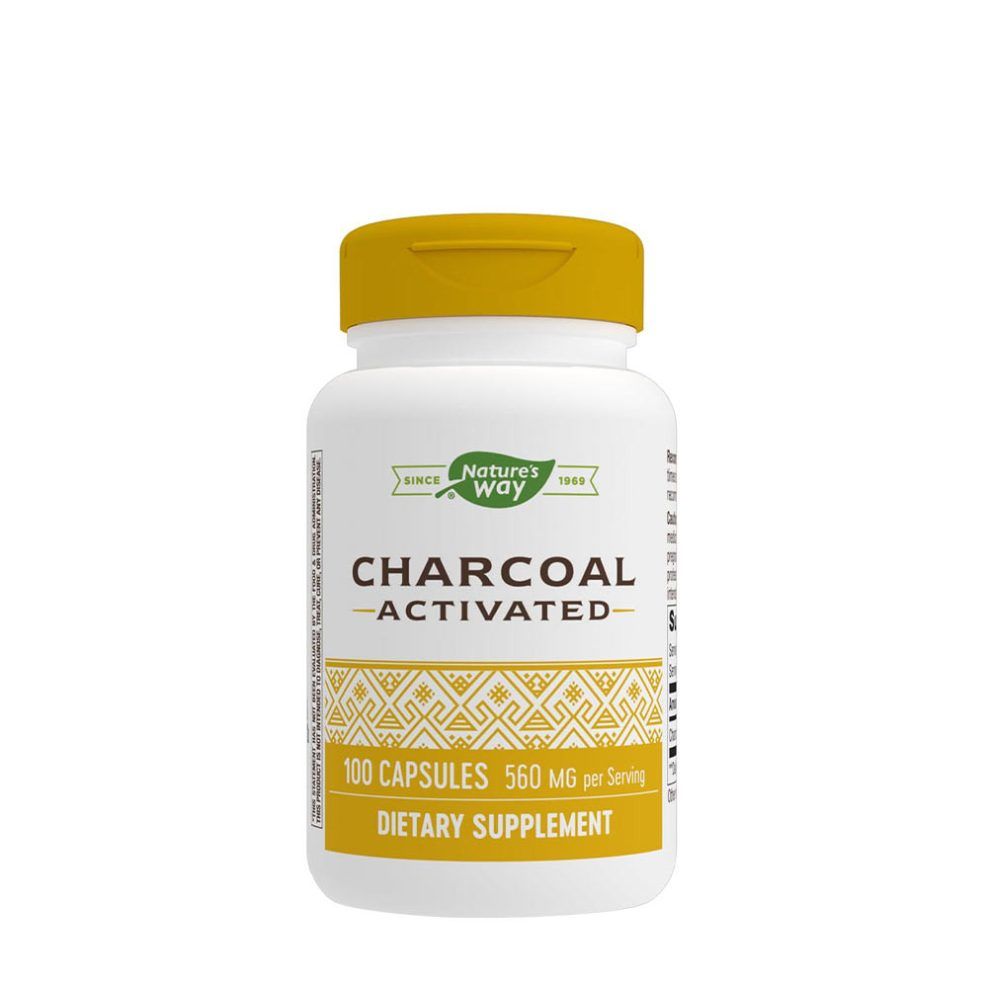 Aktív szén, Nature's Way Activated Charcoal, 100 kapszula