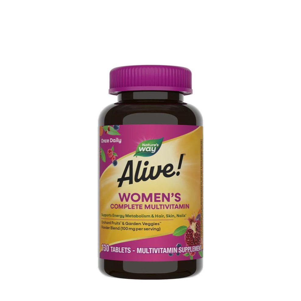 Női komplett multivitamin, Nature's Way Alive!® Women's Complete Multivitamin, 130 tabletta