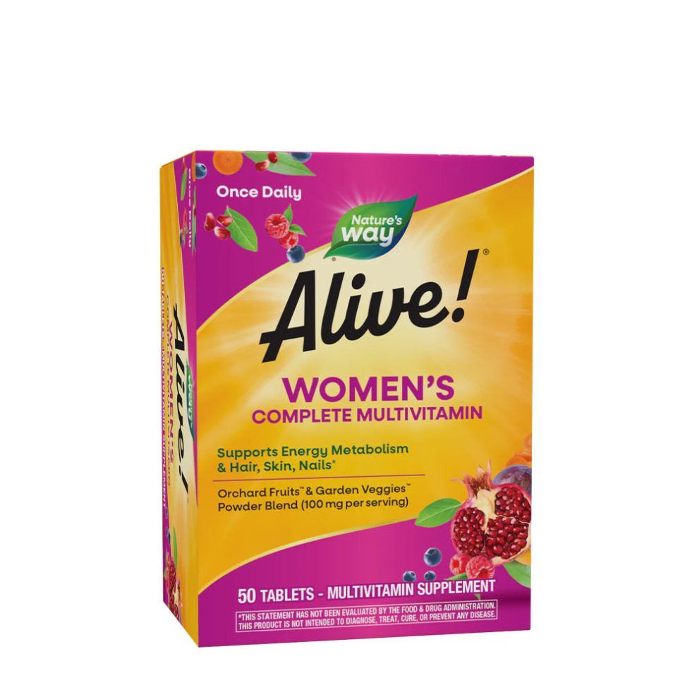 Női komplett multivitamin, Nature's Way Alive!® Women's Complete Multivitamin, 50 tabletta
