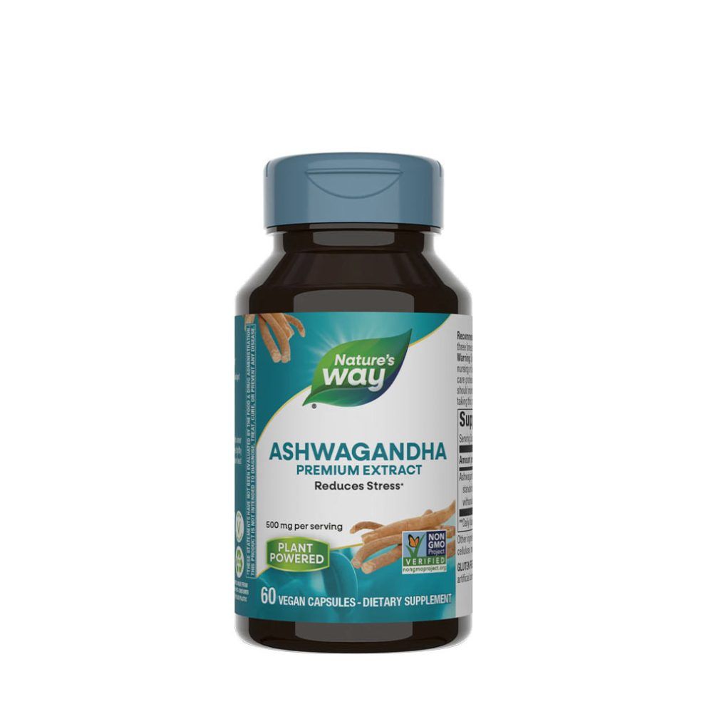 Ashwagandha kivonat, Nature's Way Ashwagandha, 60 kapszula