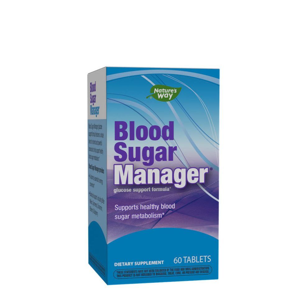 Gyógynövény- és ásványianyag-tabletta, Nature's Way Blood Sugar Manager Tablets, 60 tabletta